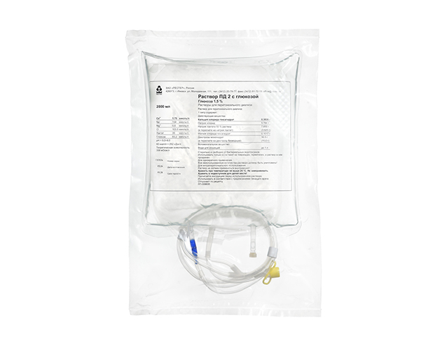 Растворы для перитонеального диализа РАСТВОР ПД 2 С ГЛЮКОЗОЙ