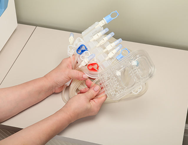 Набор с кассетой на 6 магистралях для автоматизированного перитонеального диализа NOVADIAL